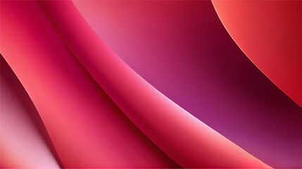 Abstract design of fluid, wavy lines background with pink and red color