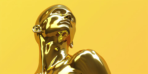 Pride (Gold): A raised chin or chest indicating a sense of accomplishment or self-worth