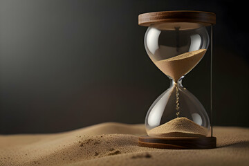 hourglass on the sand