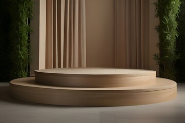 podium in a room