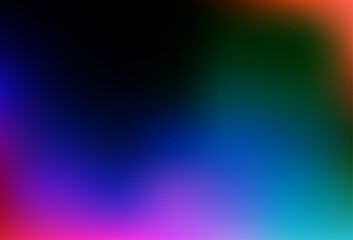 Dark Multicolor, Rainbow vector abstract blurred template.