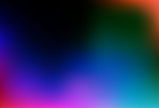 Dark Multicolor, Rainbow vector abstract blurred template.