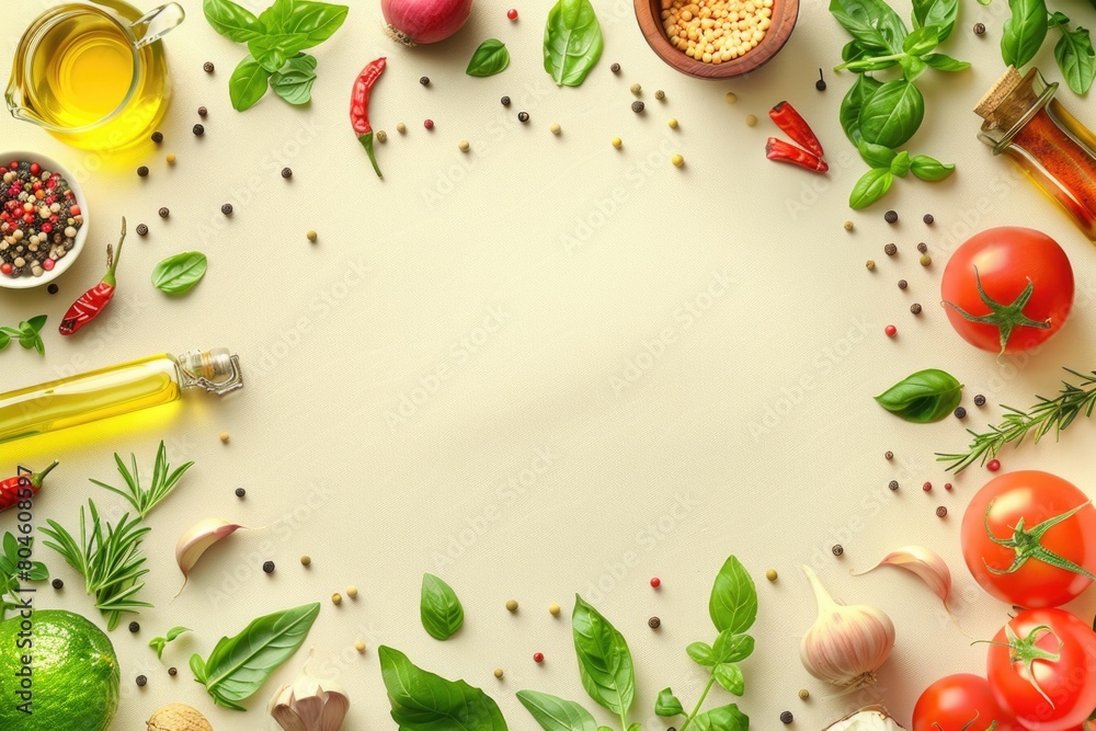 Poster a table filled with a wide selection of food items. great for food blogs or restaurant menus
