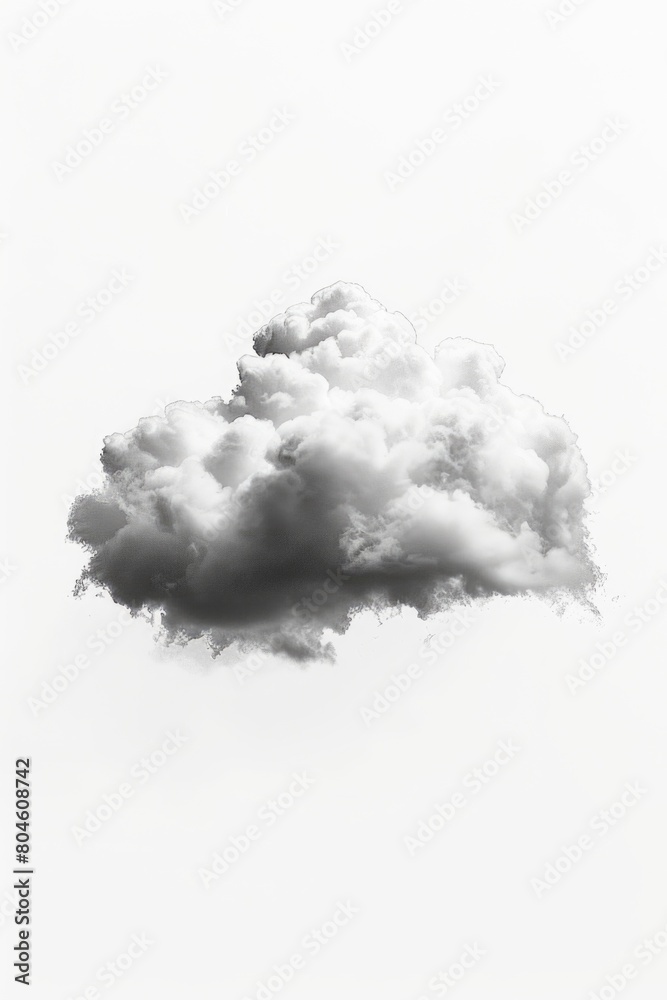 Poster a black and white photo of a cloud in the sky. suitable for various design projects