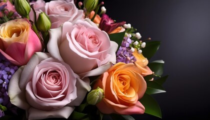 Fototapeta premium Bouquet of colorful flowers