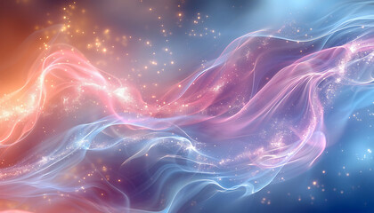 Fototapeta premium Wavy Mauve, sapphire and powder blue background High quality background