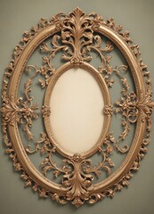 ornate vintagestyle frame with floral and leaf