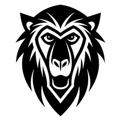lion head logo mascot