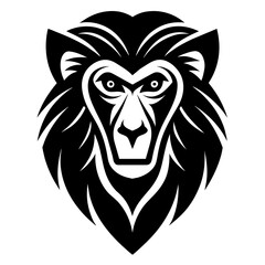 Obraz premium Baboon vector icon illustration art