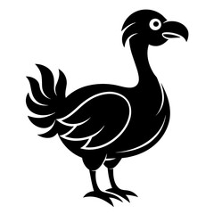 Dodo bird vector art silhouette illustration icon © bizboxdesigner