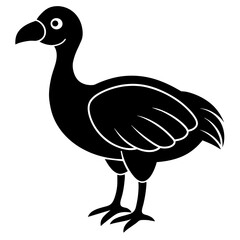 Dodo logo vector silhouette illustration