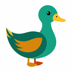 duck logo vector art illustration