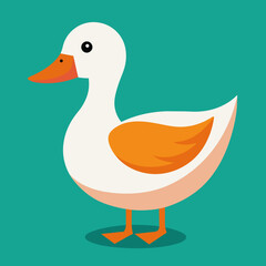 Duck head logo vector illustration