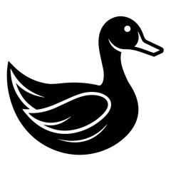 duck on white background
