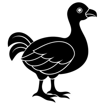 recommend clip art: Dodo logo vector art silhouette illustration