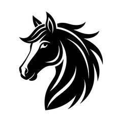 Fototapeta premium horse head logo vector