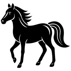 horse vector icon silhouette illustration art