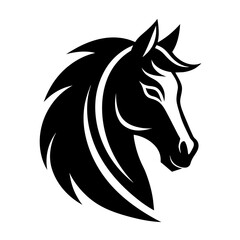 horse head logo vector