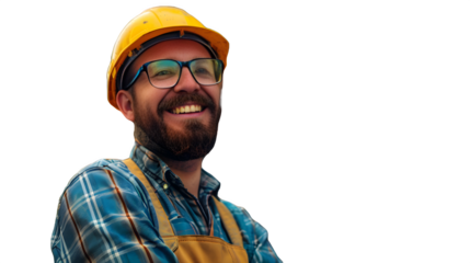 Man worker with helmet