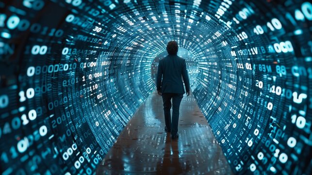 journey into the unknown, discovering and imaginary world made of numbers math numbers and symbols math genius with futuristic calculator imaging a world made of numbers