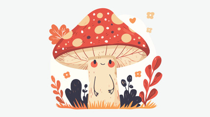 Monster, cute, mushroom.