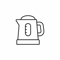 electric kettle water tea icon