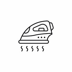 iron steam ironing clothing icon