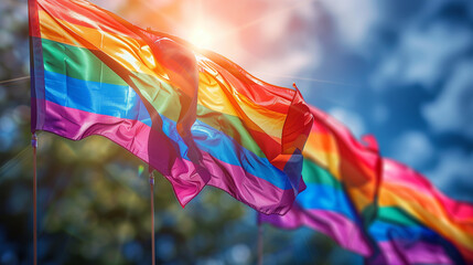 colorful gay flag