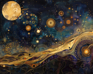 Astral Elegance The Celestial Tapestry