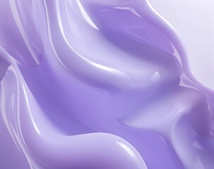 Obraz premium 3d render of abstract shapes in purple and light violet, creating an aesthetic background with soft gradients. The composition features multiple geometric forms overlapping to form the letters 