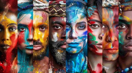 Obraz premium Diverse Diversity Ethnic Ethnicity Unity Variation Concept