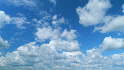 Dramatic cloudscape background. Nature weather blue sky. Time lapse.