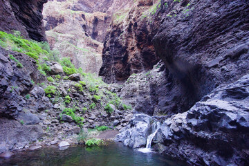 Fototapeta premium Masca Gorge is a narrow valley in the north-west of the island of Tenerife.