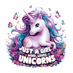 just a girl who loves unicorns