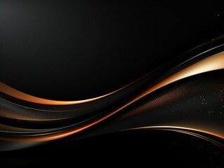 Elegant black and gold background with a smooth gradient. The perfect backdrop for any luxury event.