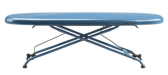 Blue Ironing Board on Table