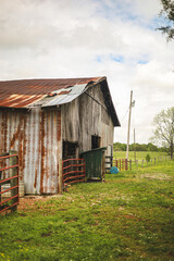 old wooden barn