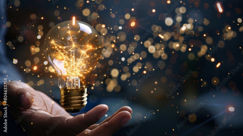 Poster digital transformation technology strategy, iot, internet of things. transformation of ideas and the