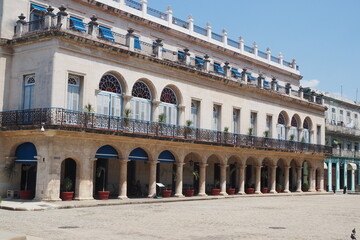 Fototapeta premium A beautifully designed building in Havana, Cuba.