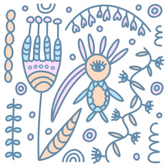 set of christmas decorations