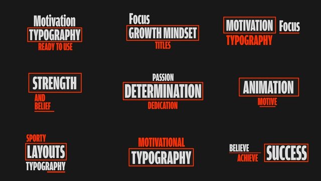 Empower Motivational Title Animations
