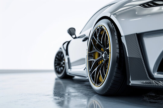design de aro de roda de carro, vis&atilde;o clara do lado oposto, fotorreal, imagem do produto, foto de est&uacute;dio, fundo branco, renderiza&ccedil;&atilde;o 8k, renderiza&ccedil;&atilde;o de octanas, renderiza&ccedil;&atilde;o irreal do motor 5,