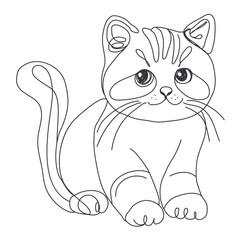 Line art style cats template, lines, claw prints, scratches, tangle, vector illustration	