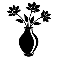 Blooming Beauty: Captivating Graphics of Flower Vase Illustrations