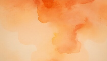 Abstract painted orange watercolor background create with ai
