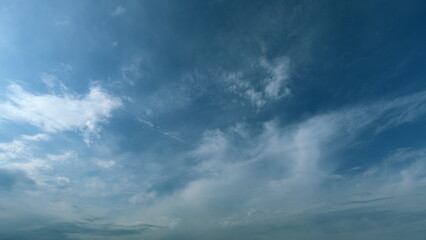Formation cloud sky scape. Various layers of clouds move in different directions at altitude....