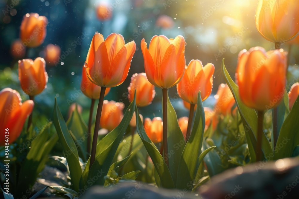 Canvas Prints spring flowers on the field