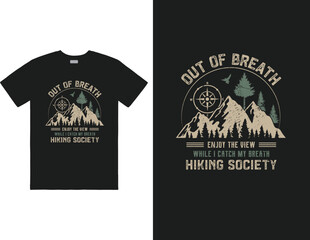 Out of breath enjoy the view while i catch my breath hiking society design