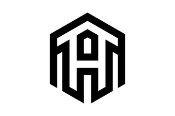 Template logo letter TH HT  ,for company branding logo 