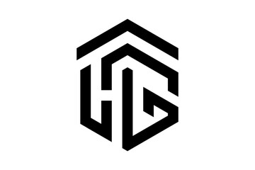 Template logo letter THG HTG HG , for company branding logo 